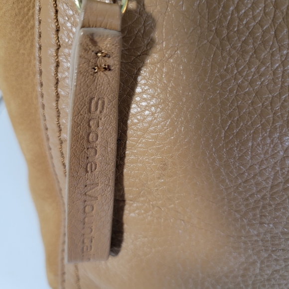 Small Stone Mountain Leather Shoulder bag Multiple zippered pockets - Picture 6 of 14